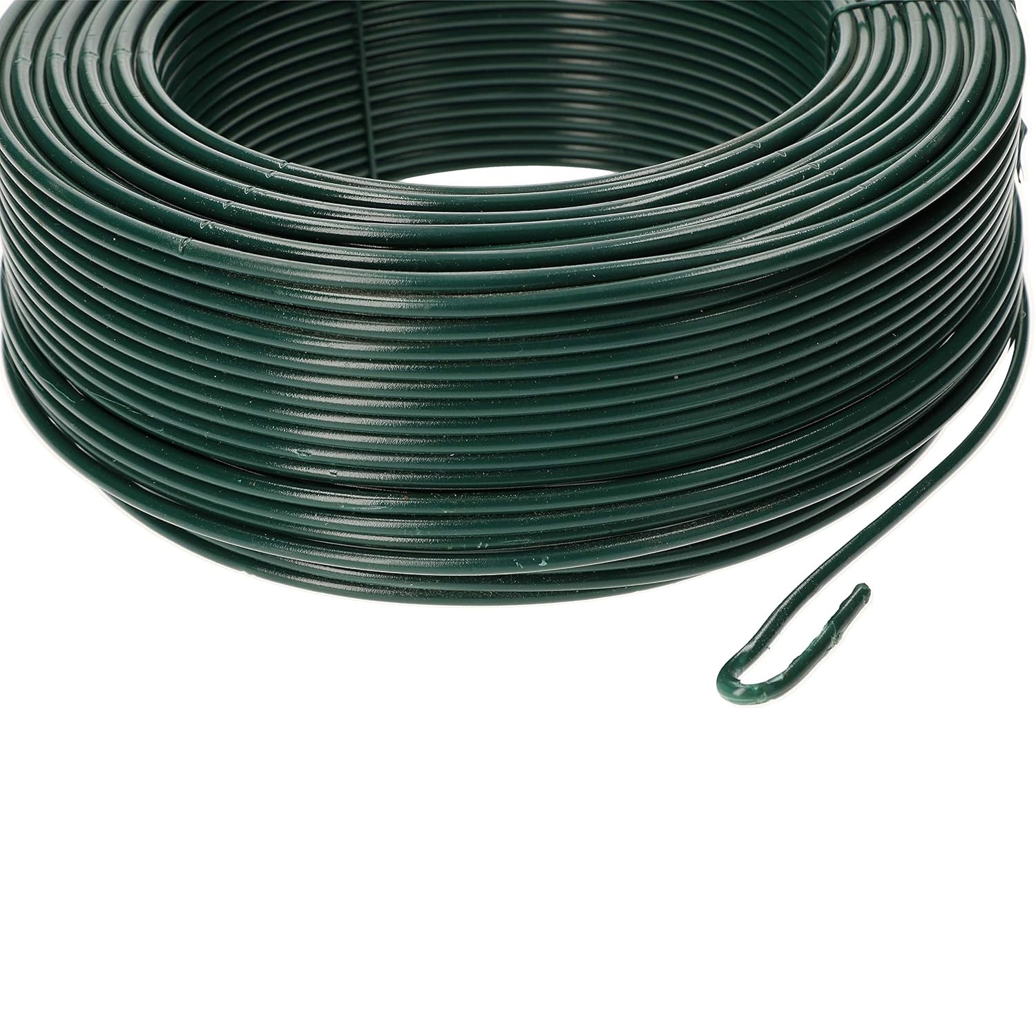 Alambre plastificado Verde Rollo 25 Kg. / Nº17