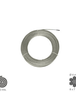 Cable Galvanizado   4  mm. (Rollo 100 Metros) No Elevacion