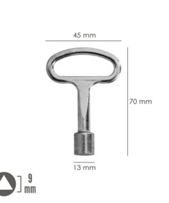 Llave Cierre Triangulo 193 9 mm.