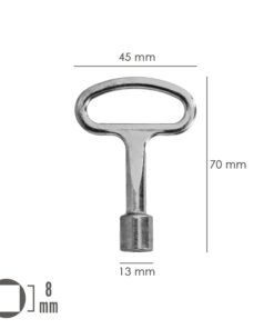 Llave Cierre Cuadrado 192 8 mm.