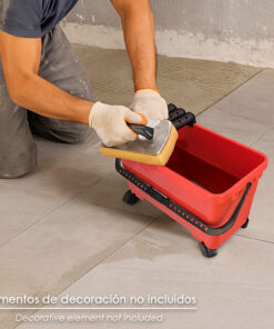 Cubeta Alicatador 24 Litros Con Ruedas