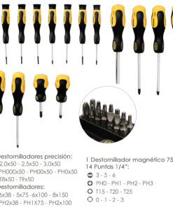 Set De Destornilladores Normales y De Precision 30 Piezas. Destornillador Precision. Reparación De Telefonia