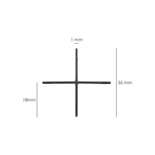 Crucetas Cruz / Separadores Para Suelos Ceramicos 1 mm. (Bolsa 250 Piezas)