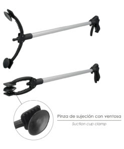 Pinza Coger Objetos 88 cm De Aluminio Con Ventosas y Seguro De Bloqueo