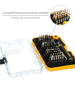 Juego Destornilladores Precision Con  51 Piezas Kit Reparación Herramientas Para Moviles Electronica