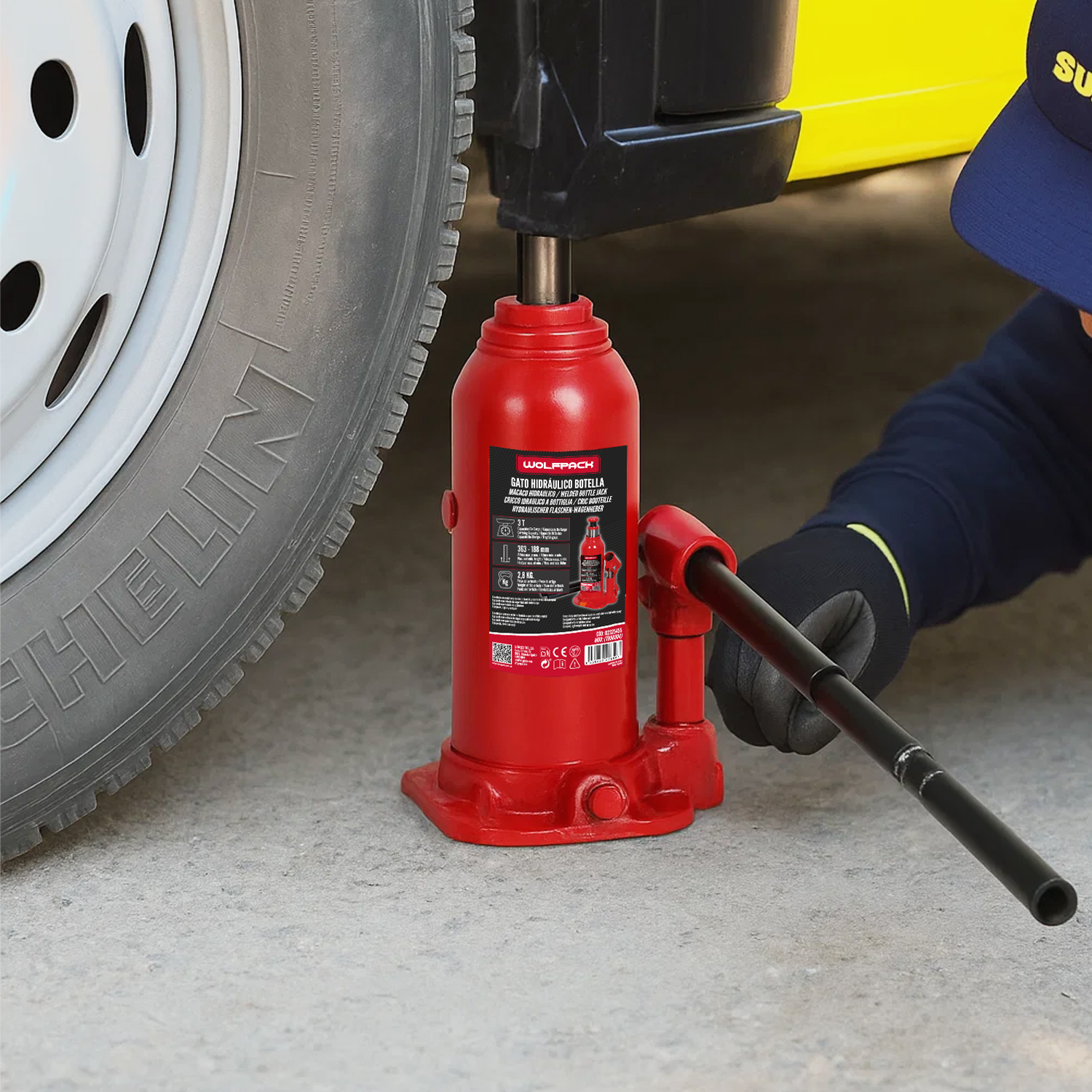 Gato Hidraulico Botella 3000 Kg.