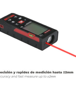 Medidor Laser 10 Funciones 50m Funciona Con 2 Pilas AAA (No Incluido)