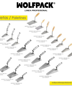 Paleta Wolfpack Plus Mango de Goma 348  180mm.