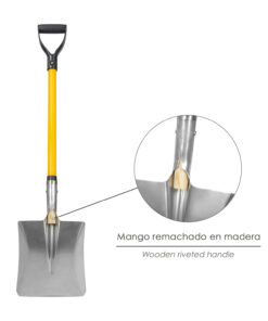 Pala Nieve  Aluminio Mango Fibra De Vidrio Con Anilla