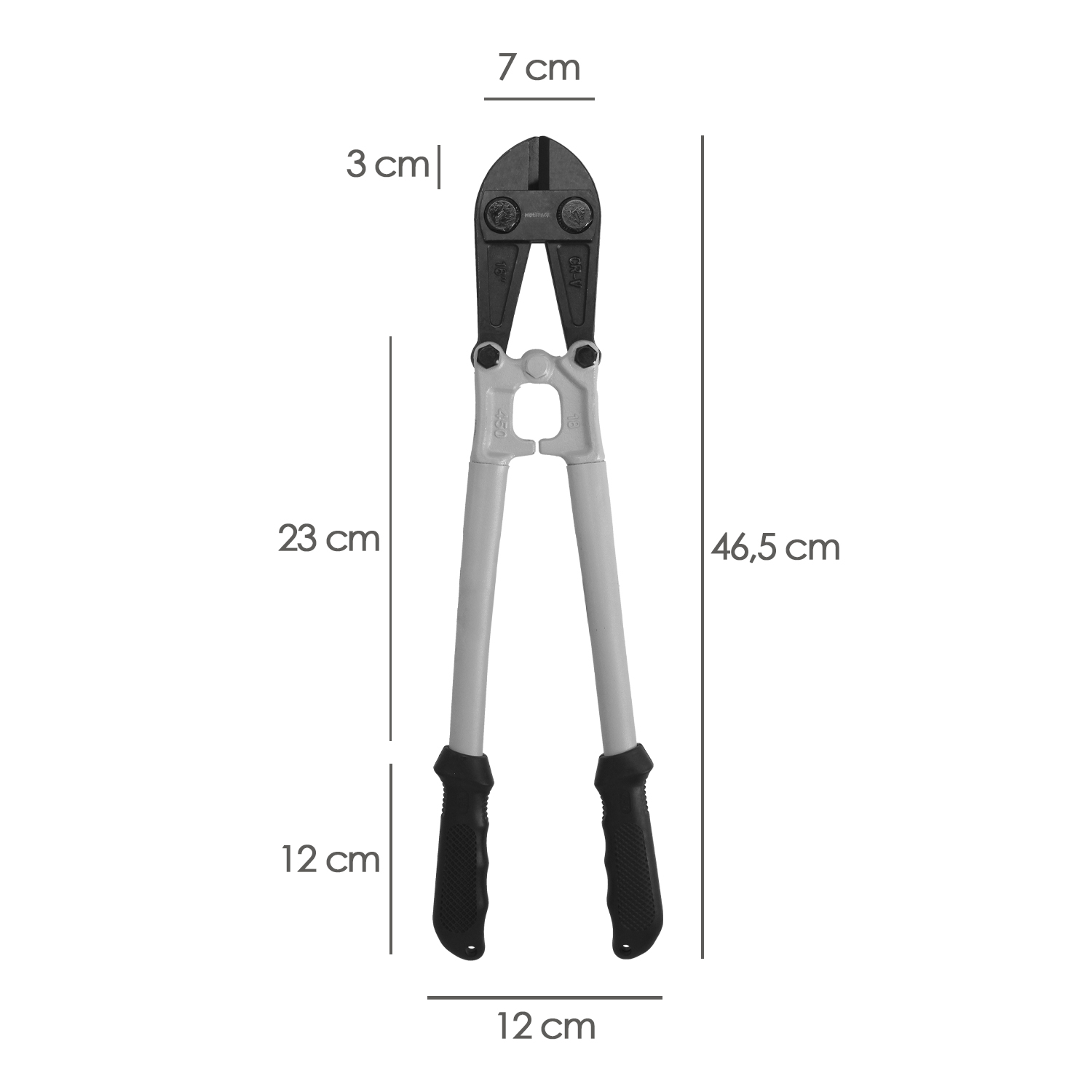Cortarremaches 450 mm / 18" Hojas de Cromo Vanadio