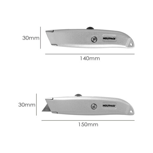 Cutter Hoja Trapezoidal Retráctil Acero Sk5