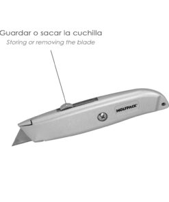 Cuchillo Hoja Trapezoidal Retráctil Acero Sk5