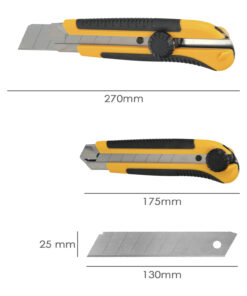 Cutter Ancho Profesional Hoja Acero Sk5 25mm.