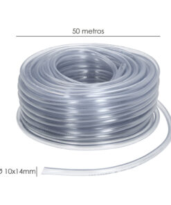 Tubo Transparente De Nivel 10x14 mm. Rollo 50 metros.