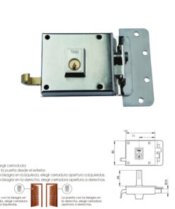 Cerradura Yale    6-10-hn/ Derecha