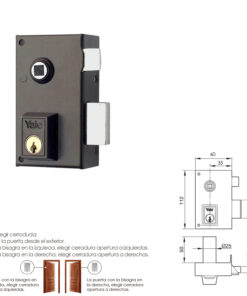 Cerradura Yale   56-b/hpr/60/ Derecha