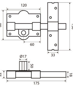 Cerrojo Fac 301-r/ 80-p