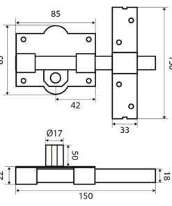 Cerrojo Fac 301-r/ 80-n