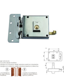 Cerradura Yale    6-10-hn/ Izquierda