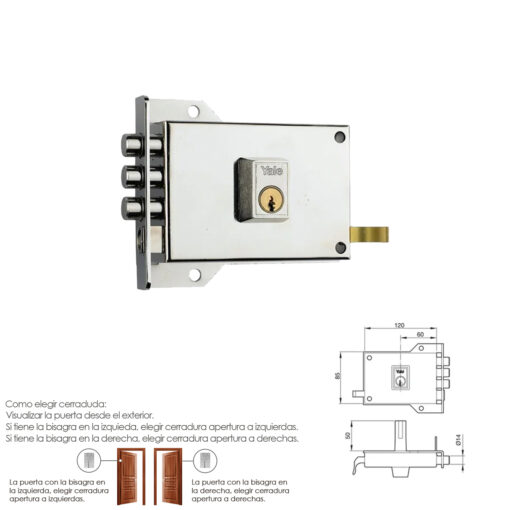 Cerradura Yale    7-HN Izquierda