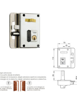 Cerradura Yale 10-0-hn/ izquierda