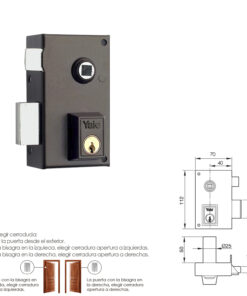 Cerradura Yale   56-B/HPR/70/ Izquierda