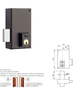 Cerradura Yale   56-c/hp/70/ Izquierda