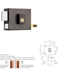 Cerradura Yale  125-a/hpr/12/ Izquierda