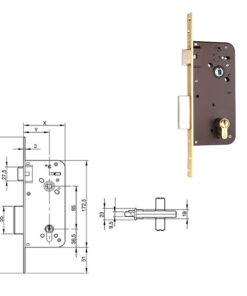 Cerradura Yale  800-hl/80x50