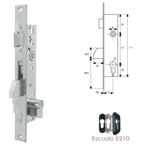 Cerradura Tesa 2210/25/3ai