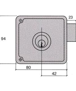 Cerradura Ucem 4124-hb/12/ Izquierda