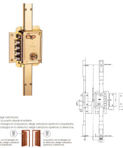 Cerradura Fac S 90/ap Pintada      Izquierda