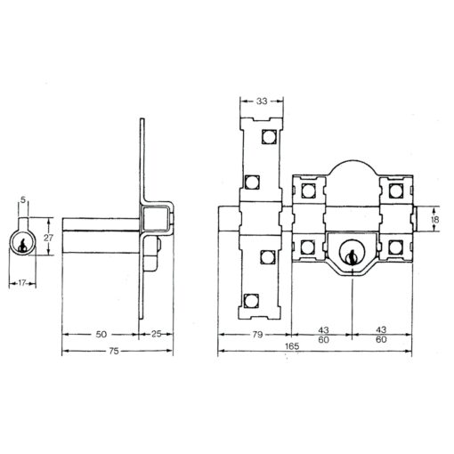 Cerrojo Fac 301-l/ 80-n      Bombillo 70