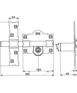 Cerrojo Fac 101-l/105-p  Llaves Iguales