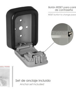 Caja Seguridad Llaves 125x95x40 mm.4 Digitos. Caja Llaves