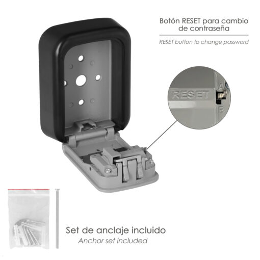 Caja Seguridad Llaves 125x95x40 mm.4 Digitos. Caja Llaves