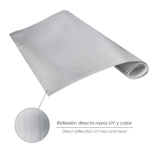 Panel Aluminio Reflectante Calor Para Radiadores 100x70 cm.