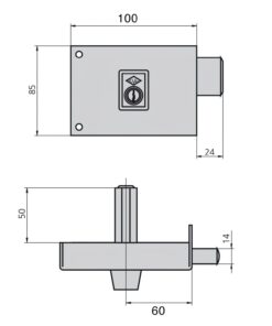 Cerradura Cvl 124a/ 10/he Izquierda