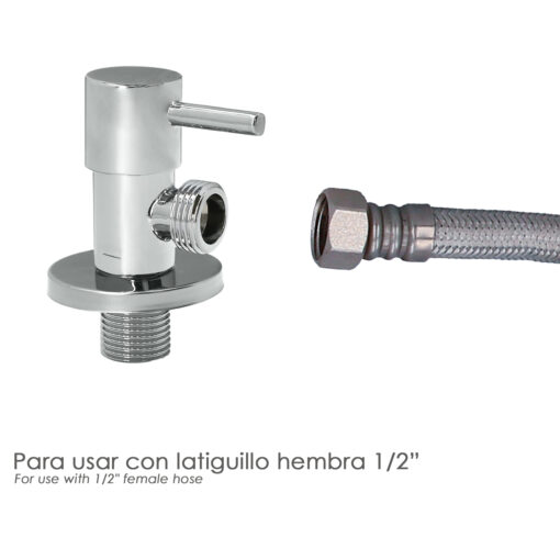 Llave De Escuadra Cerámica 1/2" - 1/2"