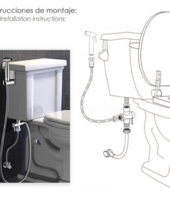 Ducha Bidet WC Con Válvula Cerámica H 1/2