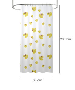 Cortina Ducha Patitos 180x200 cm. Impermeable