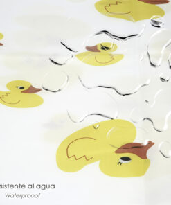 Cortina Ducha Patitos 180x200 cm. Impermeable