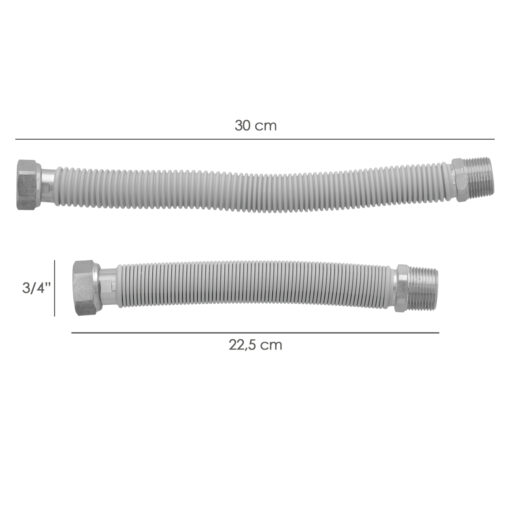 5 a 30 cm. Tomas 3/4"