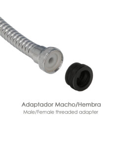 Atomizador  Economizador Metalico Flexible Con Adaptador Macho / Hembra