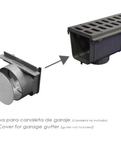 Tapa Para Canaleta Garaje Con Salida Ø 110 mm.