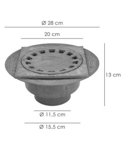 Caldereta Sifonica Pvc 200x200 / 90-110 Mm