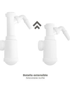 Sifon Botella Extensible T-4-T  1  1/2 Toma Lavadora