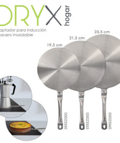 Adaptador Para Induccion / Vitroceramica Ø 21.5 cm. 3 Capas Acero Inoxidable / Aluminio