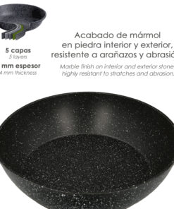 5 cm. Mango Engomado / 5 capas / Acabado Piedra / Para Todo Tipo de Cocinas