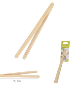 Pinzas De Cocina de Bambu Natural 20 cm.